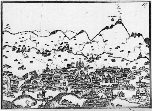 Fig. 1: Plano de Ajofrín en Guanajuato en 1763